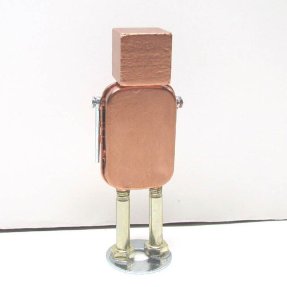 Found Objects Robot Sculpture / Assemblage Robot - image 4